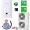 16kW FISHER FHF-WHS-161CE3-3F Levegő-víz hőszivattyú (hidraulikus egység+kültéri egység) , R32, 400V, WIFI